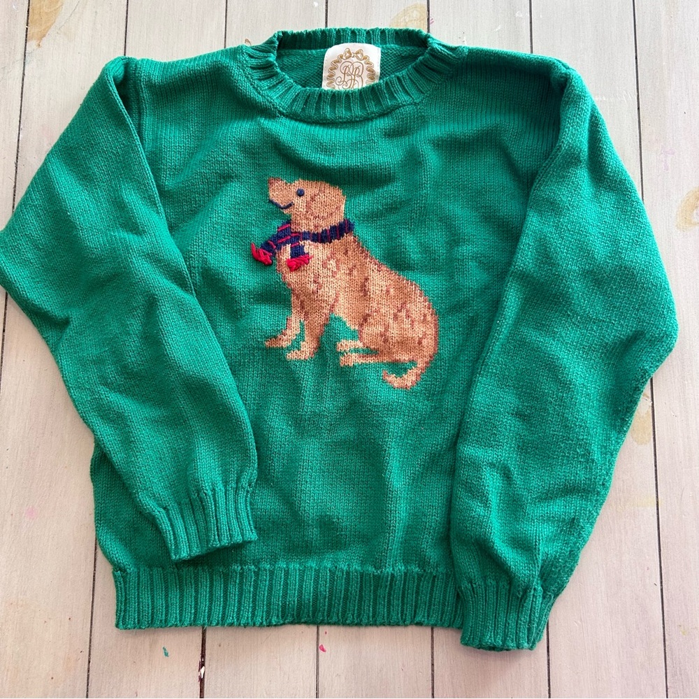 TBBC: Green Sweater with Dog Design
